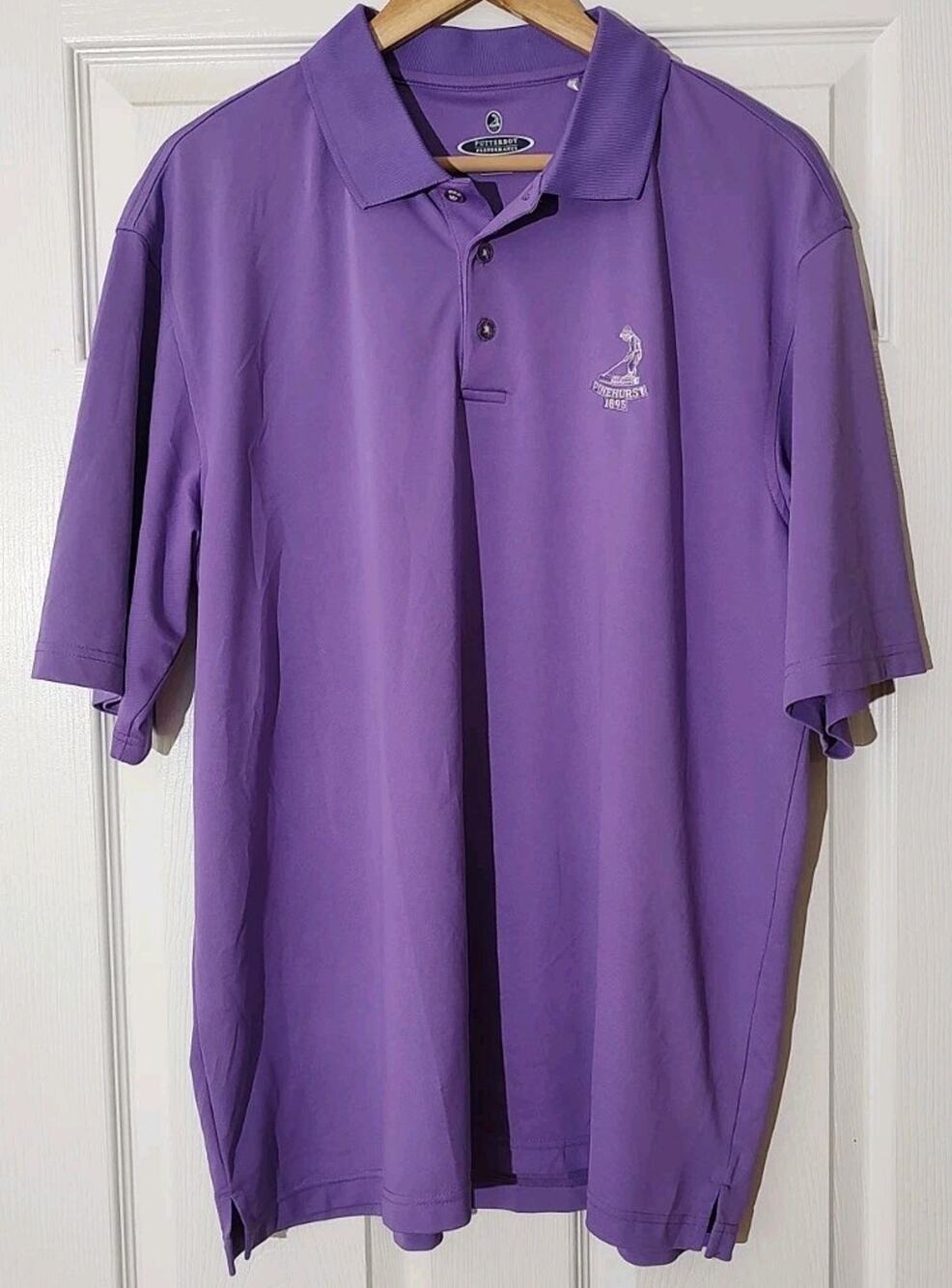 Men's Putterboy Pinehurst 1895 Performance Purple Polo Shirt - XL